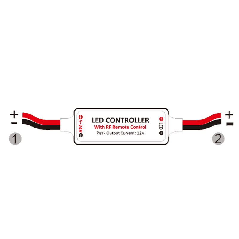 RF Remote Control LED Dimmer For Single Color LED Strip Lights RF Remote Control LED Dimmer For Single Color LED Strip Lights